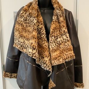Faux fur jacket